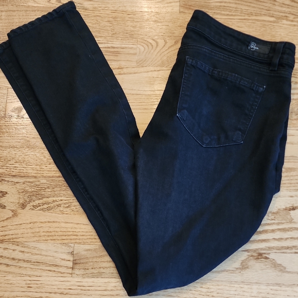 (30) PAIGE Women's Black Denim Jeans Comfort Casual Classic Everyday Sleek Daily